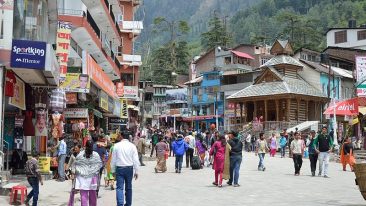 manali mall road manali mall road